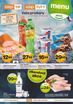 akční leták COOP 31.1.2018-13.2.2018