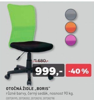 Otočná židle BORIS