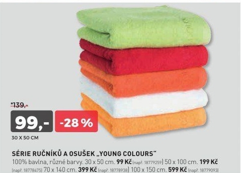 Ručník YOUNG COLOURS