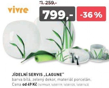 Jídelní servis LAGUNE