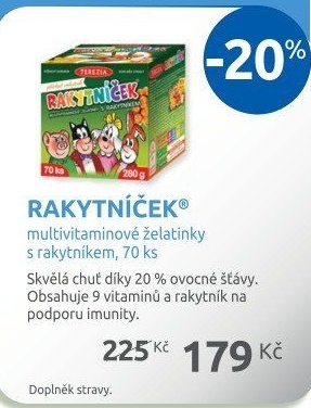 Vitamíny pro děti Rakytníček Terezia