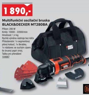 Multifunkční oscilační bruska Black&amp