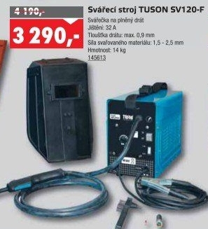 Svářecí stroj na plněný drát SV120-F Tuson