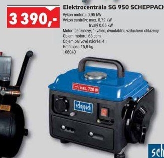 Elektrocentrála Scheppach SG 950
