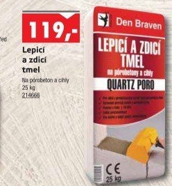 Lepicí a zdicí tmel Quartz Poro Den Braven