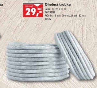 Ohebná trubka na kabely