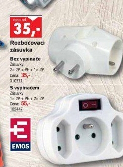 Rozbočovací zásuvka Emos