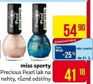 Lak na nehty Precious Pearl Miss Sporty