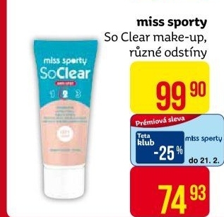 Make up So Clear Miss Sporty