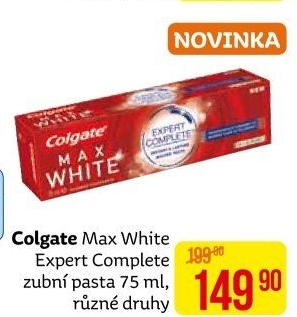 Pasta na zuby Max White Expert Complete Colgate