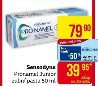 Pasta na zubyPronamel Junior Sensodyne