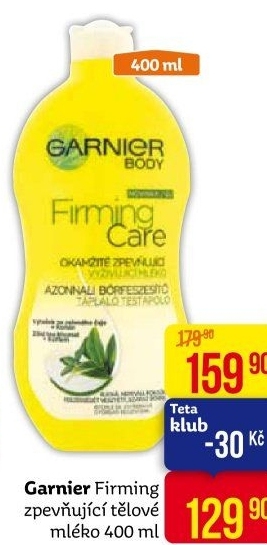 Tělové mléko zpevňující Firming Garnier