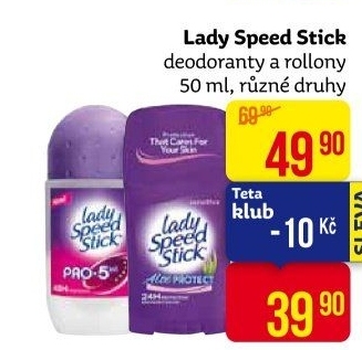 Deodoranty Speed Stick