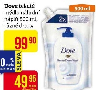 Tekuté mýdlo Dove - náhradní náplň