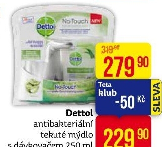 Dávkovač mýdla bezdotykový + náplň Dettol