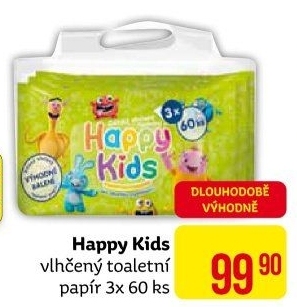 Toaletní papír vlhčený dětský Happy Kids