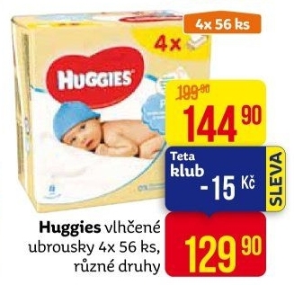 Vlhčené ubrousky dětské Huggies