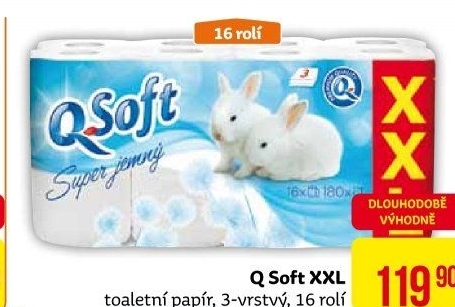 Toaletní papír 3vrstvý Q Soft