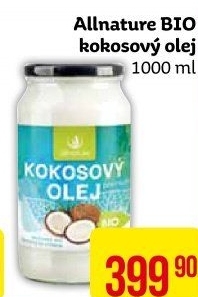 Kokosový olej Allnature