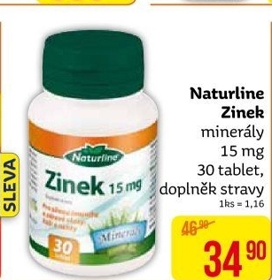 Doplněk stravy Zinek Naturline