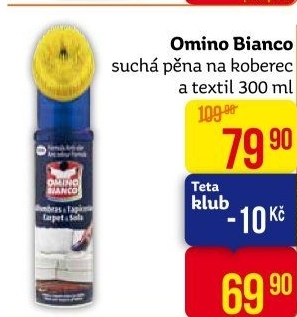 Pěna na čištění koberců a textilie Omino Bianco