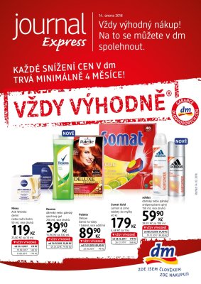 akční leták dm drogerie 14.2.2018-13.3.2018