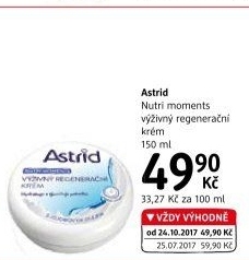 Krém tělový výživný a regenerační Astrid