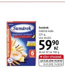 Kaše mléčná Sunárek
