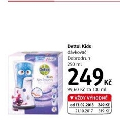 Dávkovač mýdla bezdotykový + náplň Kids Dettol