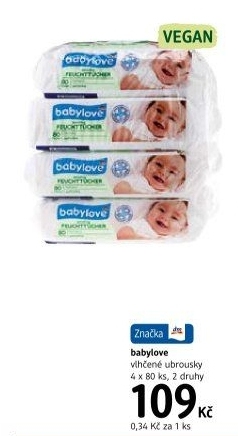 Vlhčené ubrousky dětské Babylove