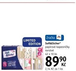 Kapesníčky papírové 4vrstvé Soft&amp