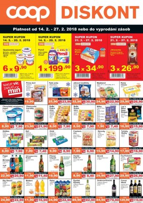 akční leták COOP 14.2.2018-27.2.2018