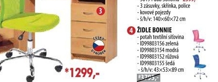 Kancelářská židle BONNIE zelená