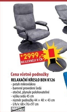 Relaxační křeslo BEN K126