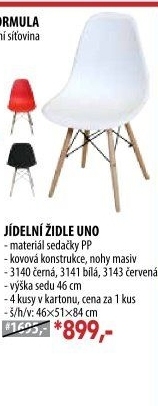 Jídelní židle UNO černá