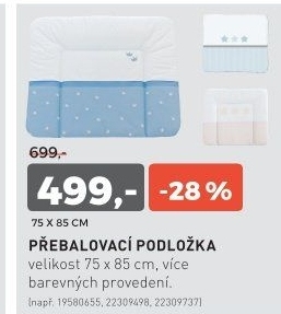 Přebalovací podložka HVĚZDY