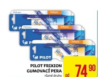 Gumovací pero Pilot Frixion Ball