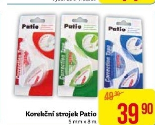 Korekční strojek - bělítko Patio