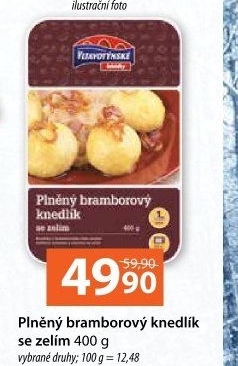 Plněné bramborové knedlíky se zelím Vltavotýnské lahůdky