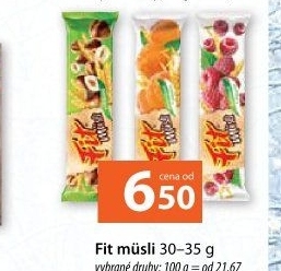Müsli tyčinka Fit