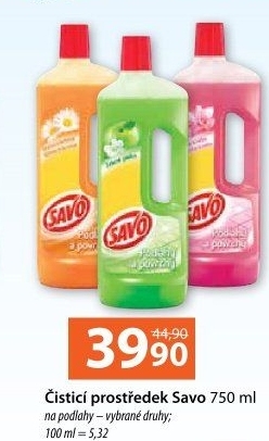 Čistič na povrchy a podlahy Savo