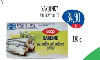 Sardinky v oleji Coop