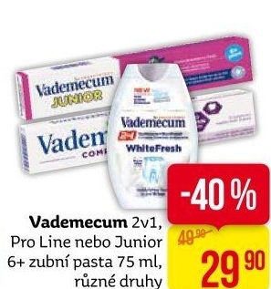 Pasty na zuby 2v1 Vademecum