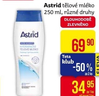 Tělové mléko Astrid