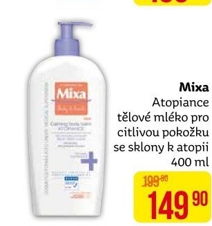 Tělové mléko Mixa
