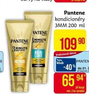 Balzám na vlasy 3 Minute Miracle Pantene