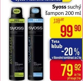 Šampon suchý Syoss