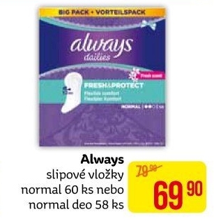 Vložky dámské slipové Always