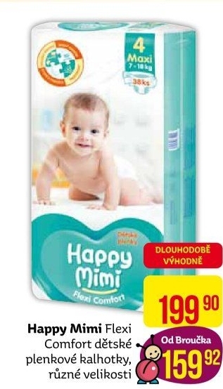 Pleny dětské Happy Mimi Flexi Comfort
