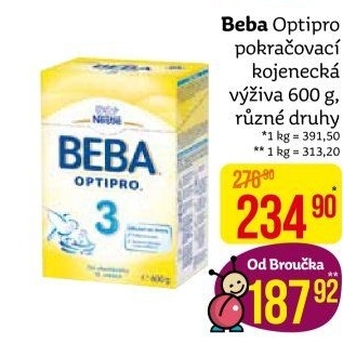 Mléčná výživa Beba Optipro Nestlé